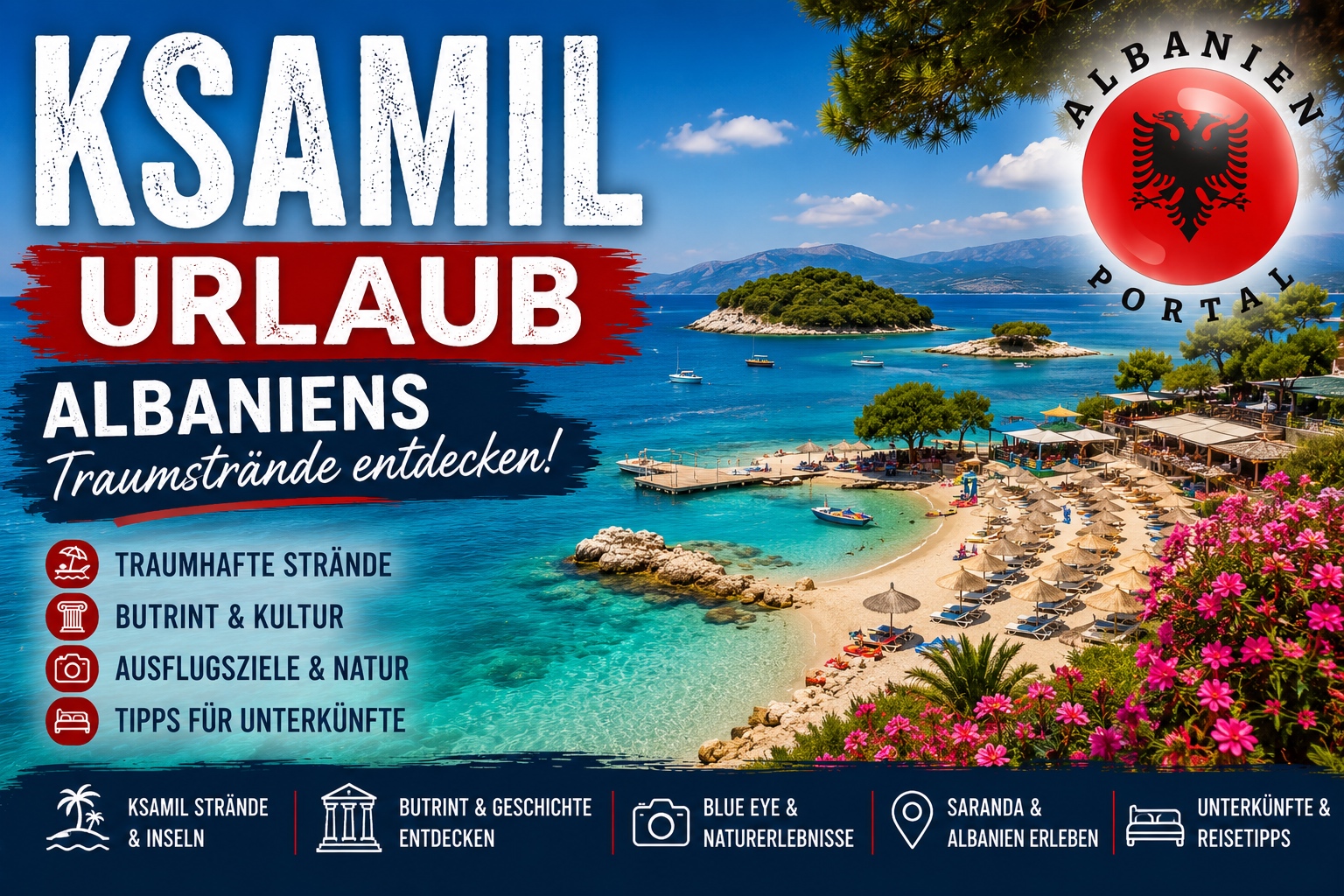 Ksamil Urlaub Titelbild